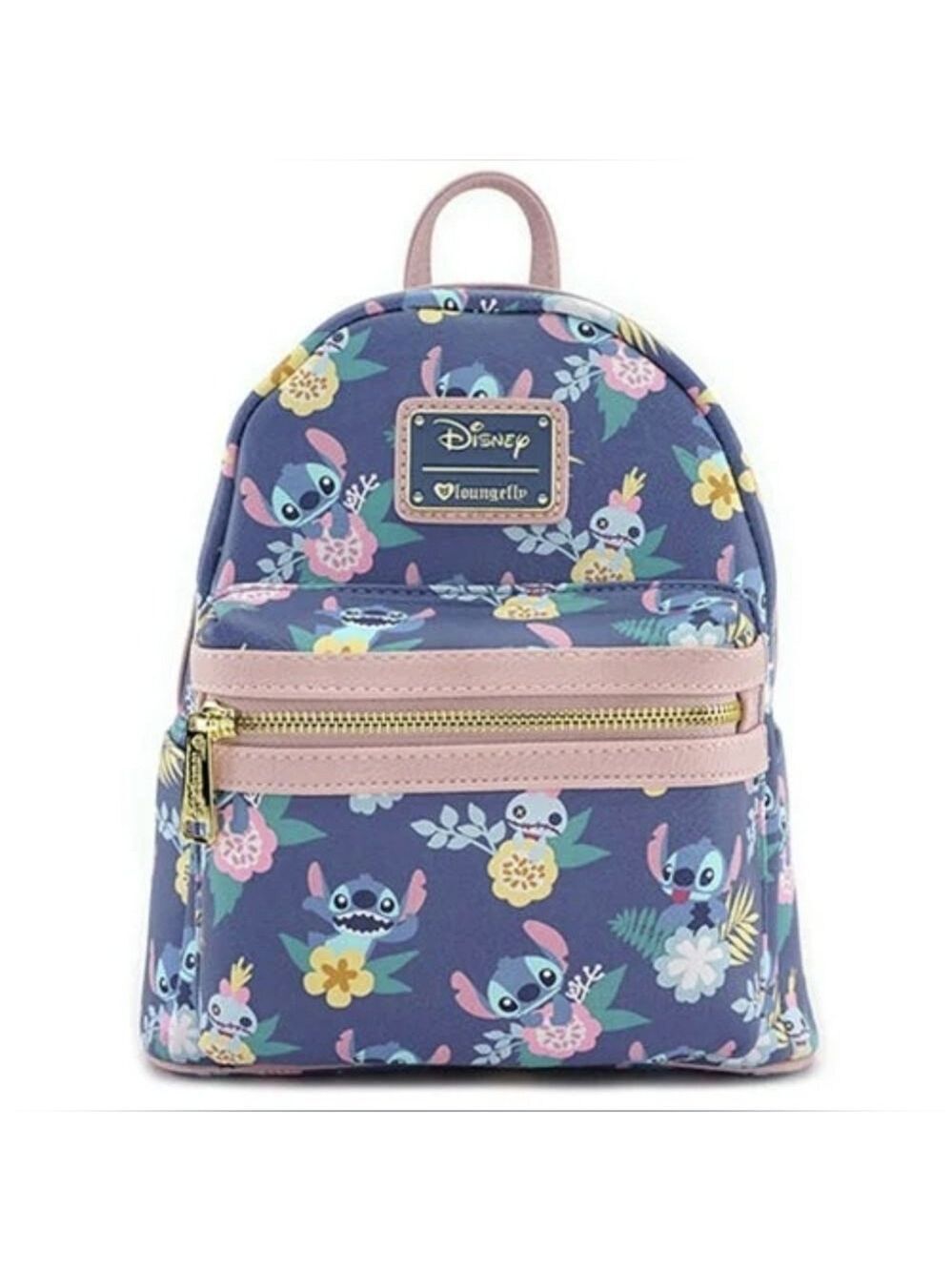 Loungefly Disney Lilo & Stitch and Scrump Floral Backpack